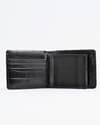 Hudson Men’s Original Leather Wallet (Croco Black) - Thumbnail 3