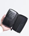 Oliver - Original Leather Sleek Passport  Holder (Black) - Thumbnail 2