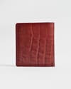 Aubrey - Men’s Original Leather Wallet (Croco Brown & Cherry Blend) - Thumbnail 3
