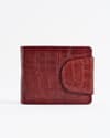 Derby - Men’s Original Leather Wallet (Croco Brown & Cherry Blend) - Thumbnail 5