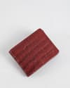 Harvard Men’s Original Leather Wallet (Croco Brown & Cherry Blend) - Thumbnail 9
