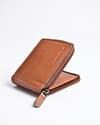 Tokyo Men’s Original Leather Zipper Wallet  ( Cognac ) - Thumbnail 6