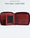 Gift For Men: Personalized Luxury Leather Wallet (Zip Around), Belt & Card Holder Set - Thumbnail 3