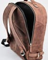 The Everyday Transit  - Men's Original Leather BackPack (Rugged Brown) - Thumbnail 4