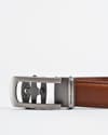 Oxford Men's Original Leather Belt  (Tan) - 28-44 - Thumbnail 4