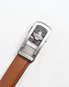 Oxford Men's Original Leather Belt  (Tan) - 28-44 - Thumbnail 6