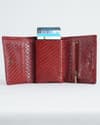Detroit - Men’s Original Leather [Smart Card Pop UP] Wallet (Royal Cherry Salmon) - Thumbnail 3