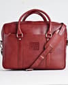 Executive Men's Original Leather Briefcase  (Saffiano) - Thumbnail 1