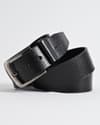 Maverick  - Men's Original Casual Leather Belt  (Black) - 28-44 - Thumbnail 4