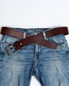Maverick  - Men's Original Casual Leather Belt  (Brown & Cherry Blend) - 28-44 - Thumbnail 1