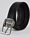 Chelsea Men's Original Leather Belt  Reversible (Black & Brown) - 28-44 - Thumbnail 7