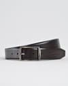 Chelsea Men's Original Leather Belt  Reversible (Black & Brown) - 28-44 - Thumbnail 4