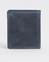 Aubrey - Men’s Original Leather Wallet (Rugged Blue) - Thumbnail 4
