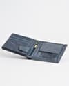 Harvard Men’s Original Leather Wallet (Rugged Blue) - Thumbnail 2