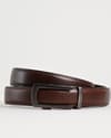 Oxford Men's Original Leather Belt  (Brown & Tan Blend) - 28-44 - Thumbnail 1
