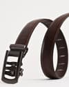 Oxford Men's Original Leather Belt  (Brown & Tan Blend) - 28-44 - Thumbnail 4