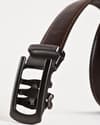 Oxford Men's Original Leather Belt  (Brown & Tan Blend) - 28-44 - Thumbnail 3