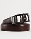 Oxford Men's Original Leather Belt  (Brown & Tan Blend) - 28-44 - Thumbnail 7