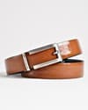 Swiss - Men's Original Leather Belt  Reversible (Black and Tan) - 28-44 - Thumbnail 5