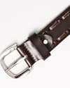 Great Britain - Men's Original Leather Belt  (Vintage Brown) - 36 - Thumbnail 4