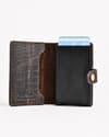 Las Vegas - Men’s Original Leather Wallet - One-Click Card Access - (Croco Rugged Brown) - Thumbnail 5