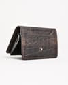 Las Vegas - Men’s Original Leather Wallet - One-Click Card Access - (Croco Rugged Brown) - Thumbnail 4