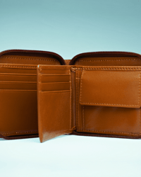 Luxury Series Men's Original Leather Wallet - Brown