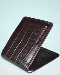 Heritage - Men’s Original Leather Wallet (Croco Cherry)