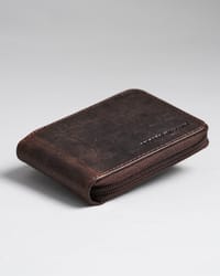 Tokyo Men’s Original Leather Wallet - (Rugged Series) - Croco Vintage Brown