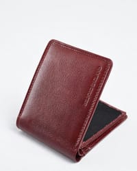 Hudson Men’s Original Leather Wallet (Brown & Cherry Blend)