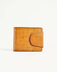 Derby - Men’s Original Leather Wallet (Almond Croco Brown )