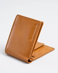 Hudson Men’s Original Leather Wallet (Almond Brown)