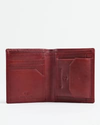 Hyde  Men’s Original Leather Wallet (Brown & Cherry Blend)