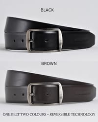 Chelsea Men's Original Leather Belt  Reversible (Black & Brown) - 28-44