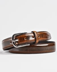 Venice- Men's Original Leather Belt  (Brown and Tan Blend) - 36