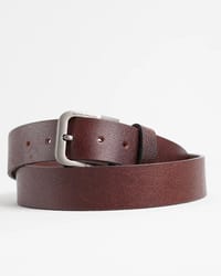Maverick - Men's Original Leather Belt  (Burgundy) - 38