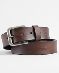 Frankfurt - Men's Original Leather Belt  (Brown) - 30