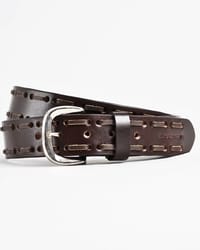 Great Britain - Men's Original Leather Belt  (Vintage Brown) - 40