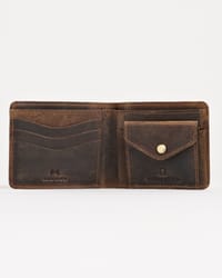 Broadway (Sleek Series) - Men’s Original Leather Wallet (Rugged Brown)