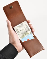 Milton - Men’s Original Leather Minimalist Wallet (Robust Brown)