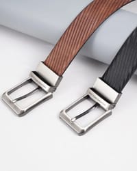 Luton Men's Original Leather Belt  Reversible (Black & Brown) - 28-44