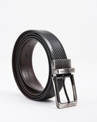 Salmon Men's Original Leather Belt  Reversible (Black & Brown) - 28-44