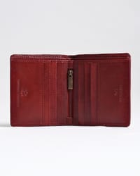 Aubrey - Men’s Original Leather Wallet (Executive Series) - Brown and Cherry Blend