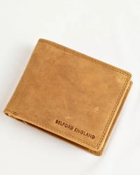 Harvard Men’s Original Leather Wallet (Rugged Series) - Tan