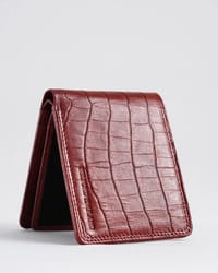 Hudson Men’s Original Leather Wallet (Croco Brown & Cherry Blend)