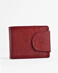 Derby - Men’s Original Leather Wallet (Saffiano Brown and Cherry Blend)