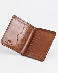 Boston (Sleek Series) - Men’s Original Leather Wallet (Rich Brown)