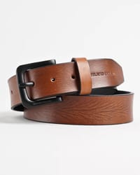Frankfurt - Men's Original Leather Belt  (Tan) - 28-44