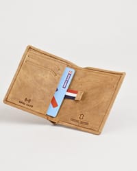 Florida  (Sleek Series) - Men’s Original Leather Wallet (Rugged Tan)