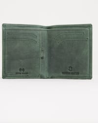 Florida (Sleek Series) - Men’s Original Leather Wallet (Rugged Green)